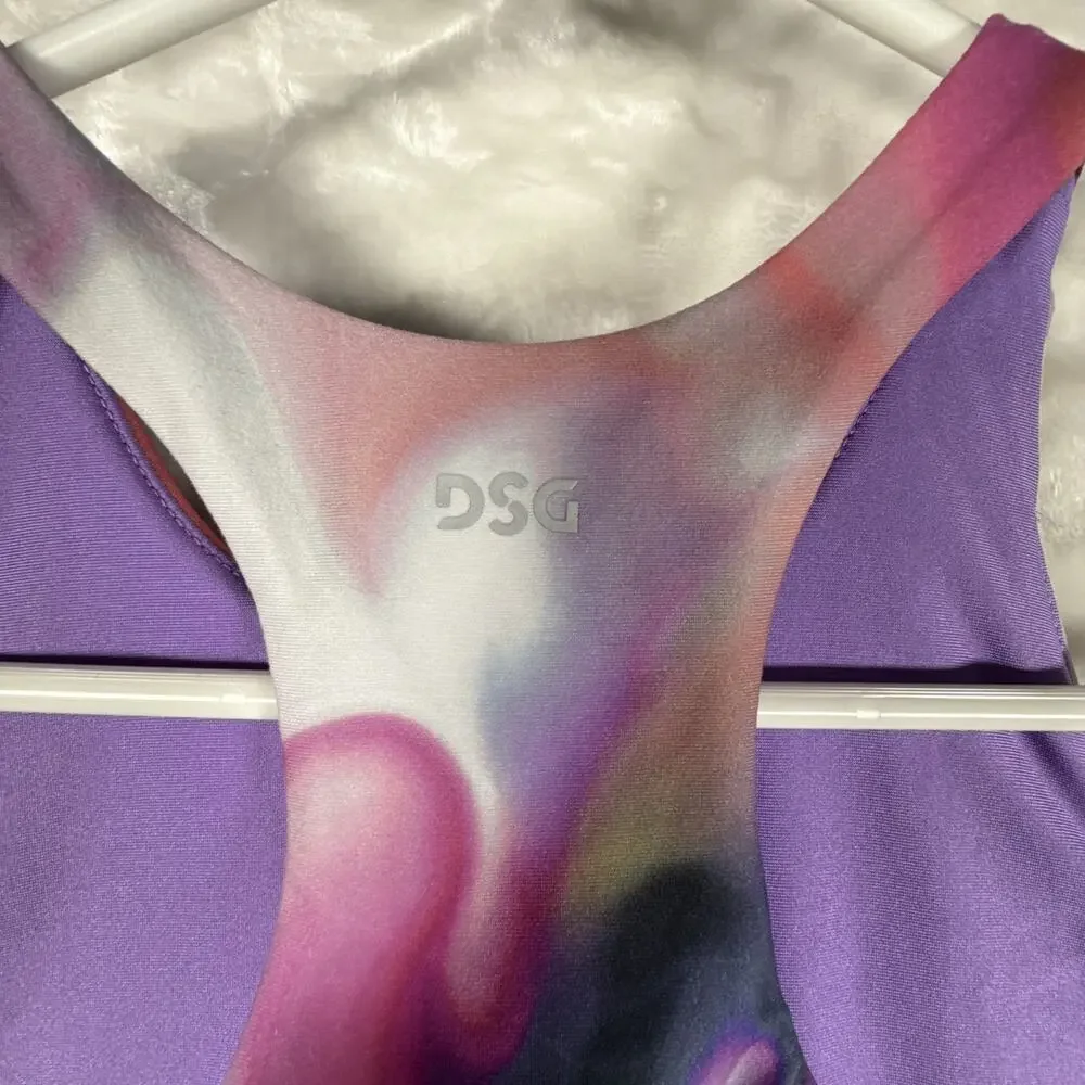 DSG Girls' Lg Performance Bra Shelf Bra Tank Swim Top Melty Warm DAG13119PRT